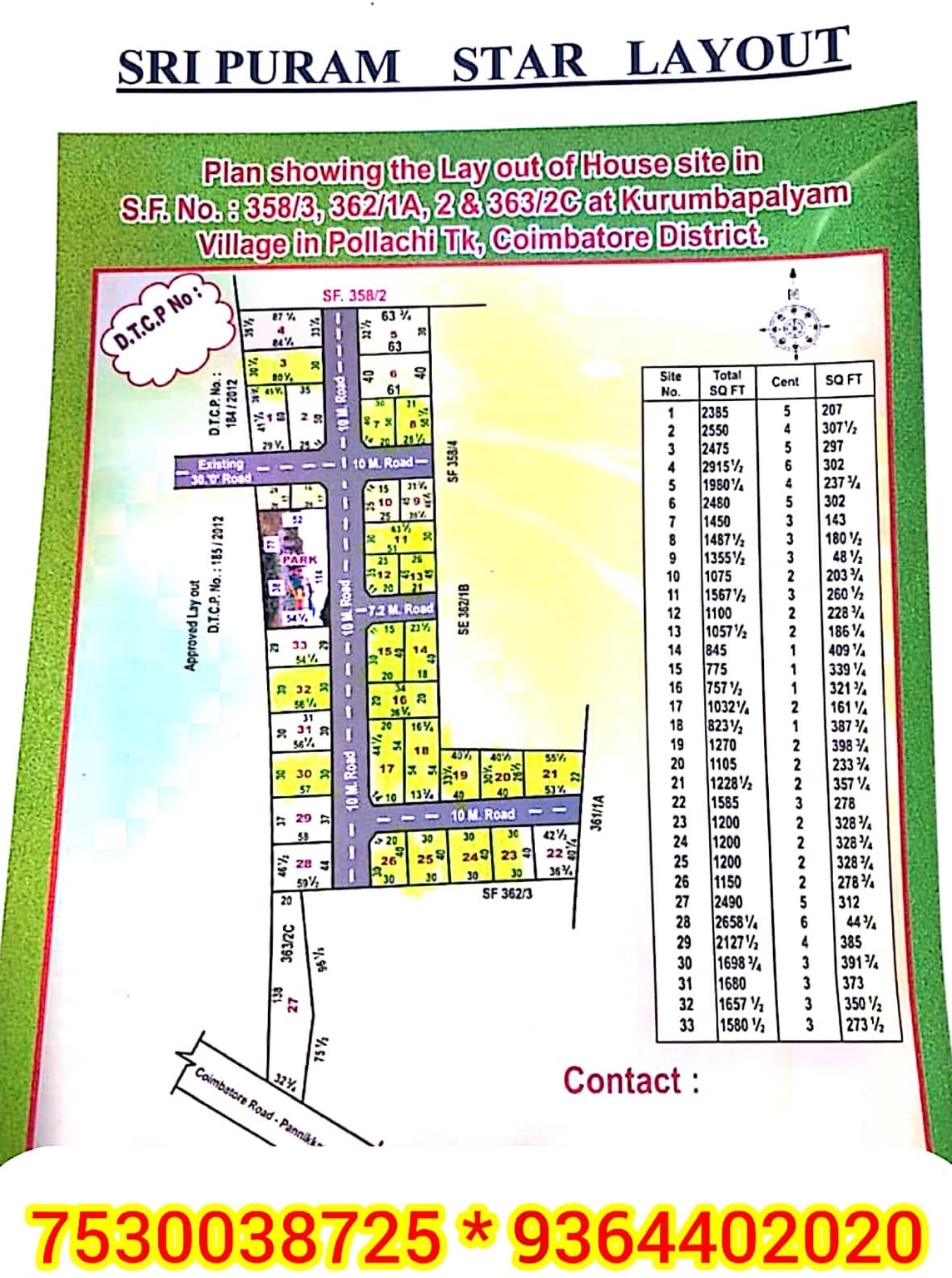 Sri Puram Star Layout